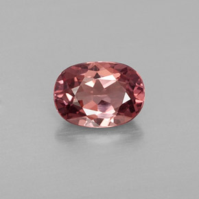 Grenat malaya rose naturelle coupe ovale, 1,05 ct, VVS