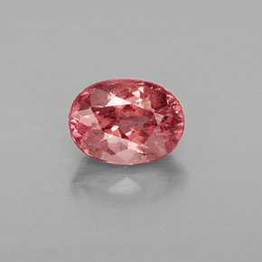 Grenat malaya rose naturelle coupe ovale, 1,30 ct, VS-SI