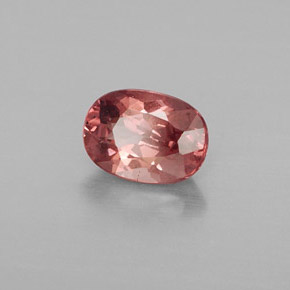 Grenat Malaya Rose naturelle Coupe ovale, 1.04 ct, VS