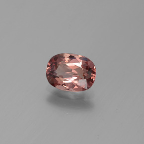 Grenat malaya rose naturelle coupe ovale, 1,06 ct, VS