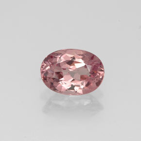Grenat malaya rose naturelle coupe ovale, 0,92 ct, VVS-VS