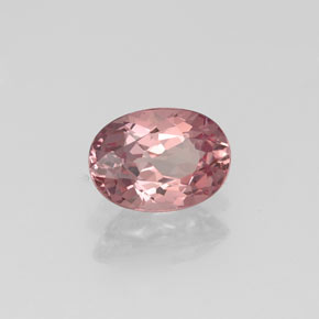Grenat malaya rose naturelle coupe ovale, 0,92 ct, VVS-VS