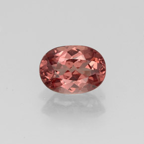 Grenat Malaya Rose naturelle Coupe ovale, 1.06 ct, VVS-VS