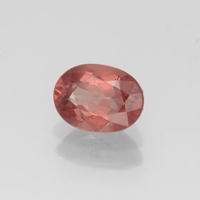Grenat malaya rose naturelle coupe ovale, 1,08 ct, VS