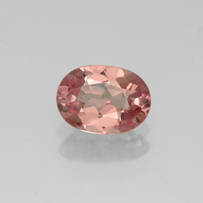 Grenat malaya rose naturelle coupe ovale, 0,92 ct, VVS-VS