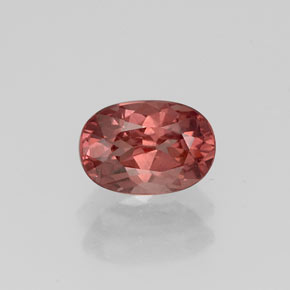 Grenat malaya rose naturelle coupe ovale, 1,05 ct, VVS-VS