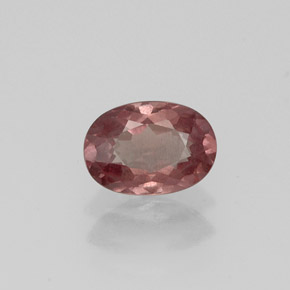 Grenat malaya rose naturelle coupe ovale, 0,87 ct, VS