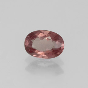 Grenat malaya rose naturelle coupe ovale, 0,87 ct, VS