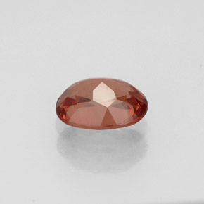 Grenat malaya orange naturelle coupe ovale, 0,99 ct, VS