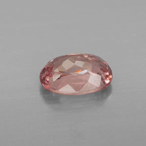 Grenat malaya rose clair naturelle coupe ovale, 1,13 ct, VS