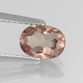 Grenat malaya orange naturelle coupe ovale, 0,90 ct, SI
