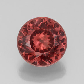 Grenat Malaya Rose naturelle Coupe roude, 3.44 ct, VS