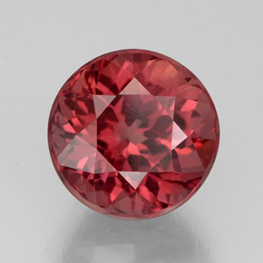 Grenat malaya rose naturelle coupe roude, 4,77 ct, VS