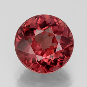 Grenat malaya rose naturelle coupe roude, 4,64 ct, VS