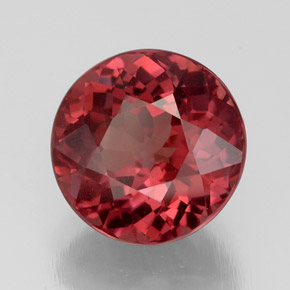 Grenat malaya rose naturelle coupe roude, 4,64 ct, VS