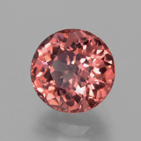 Grenat malaya rose naturelle coupe roude, 4,02 ct, VS