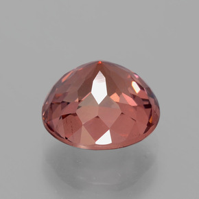 Grenat malaya rose naturelle coupe roude, 4,02 ct, VS