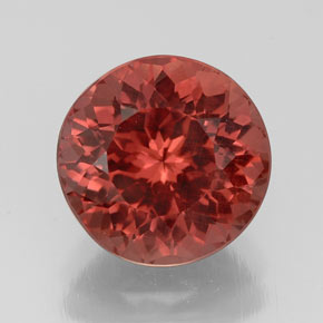 Grenat malaya rose naturelle coupe roude, 3,41 ct, VS