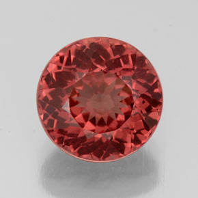 Grenat Malaya Rose naturelle Coupe roude, 3.39 ct, VS