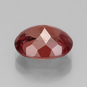 Grenat malaya rose naturelle coupe ovale, 3,42 ct, VS