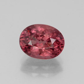 Grenat malaya rose naturelle coupe ovale, 2,32 ct, VVS-VS