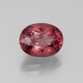 Grenat malaya rose naturelle coupe ovale, 2,32 ct, VVS-VS