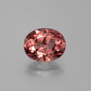 Grenat Malaya Rose naturelle Coupe ovale, 2.89 ct, VS