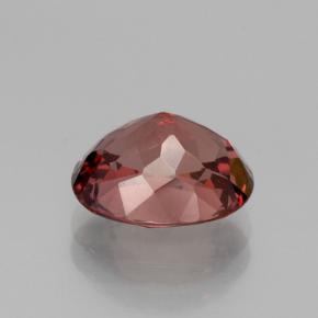 Grenat malaya rose naturelle coupe ovale, 3,84 ct, VS