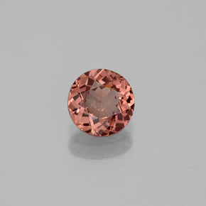 Grenat malaya rose naturelle coupe roude, 0,82 ct, VS