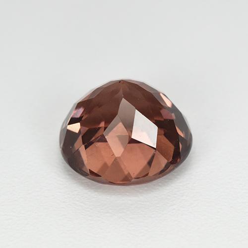 Grenat Malaya Rose naturelle Coupe roude, 3.26 ct, VS