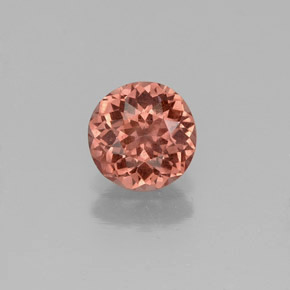 Grenat malaya rose naturelle coupe roude, 0,83 ct, VS
