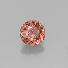 Grenat malaya rose naturelle coupe roude, 0,83 ct, VS
