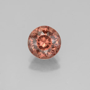 Grenat malaya rose naturelle coupe roude, 1,29 ct, VS