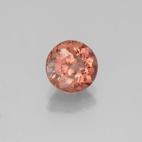 Grenat malaya rose naturelle coupe roude, 1,29 ct, VS