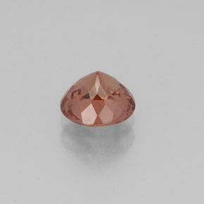 Grenat malaya rose naturelle coupe roude, 1,29 ct, VS