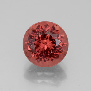 Grenat malaya rose naturelle coupe roude, 3,24 ct, VS