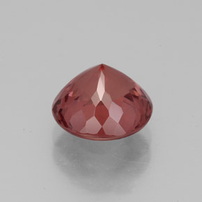 Grenat malaya rose naturelle coupe roude, 3,24 ct, VS