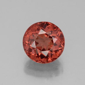 Grenat malaya rose naturelle coupe roude, 3,16 ct, VS