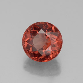 Grenat malaya rose naturelle coupe roude, 3,16 ct, VS