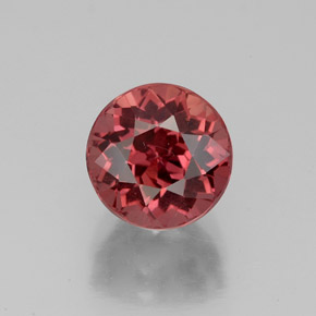 Grenat malaya rose naturelle coupe roude, 3,11 ct, VS
