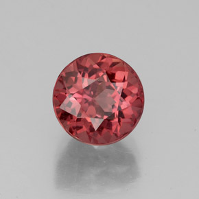 Grenat malaya rose naturelle coupe roude, 3,11 ct, VS