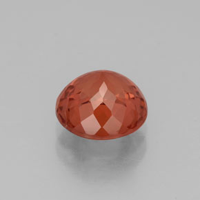 Grenat malaya orange naturelle coupe roude, 2,50 ct, VS