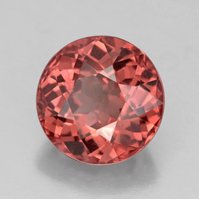 Grenat Malaya Rose naturelle Coupe roude, 2.66 ct, VS