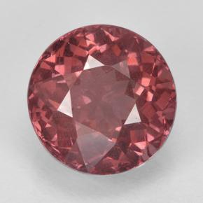 Grenat Malaya Rose naturelle Coupe roude, 2.63 ct, VS