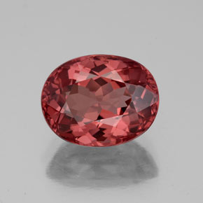 Grenat malaya rose naturelle coupe ovale, 3,49 ct, VVS