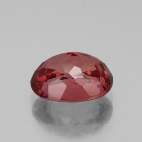 Grenat malaya rose naturelle coupe ovale, 3,49 ct, VVS