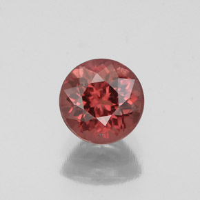 Grenat Malaya Rose naturelle Coupe roude, 1.27 ct, SI