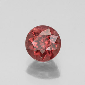 Grenat Malaya Rose naturelle Coupe roude, 1.27 ct, SI