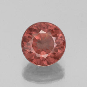 Grenat malaya rose naturelle coupe roude, 1,30 ct, VS-SI