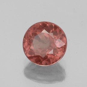 Grenat malaya rose naturelle coupe roude, 1,30 ct, VS-SI